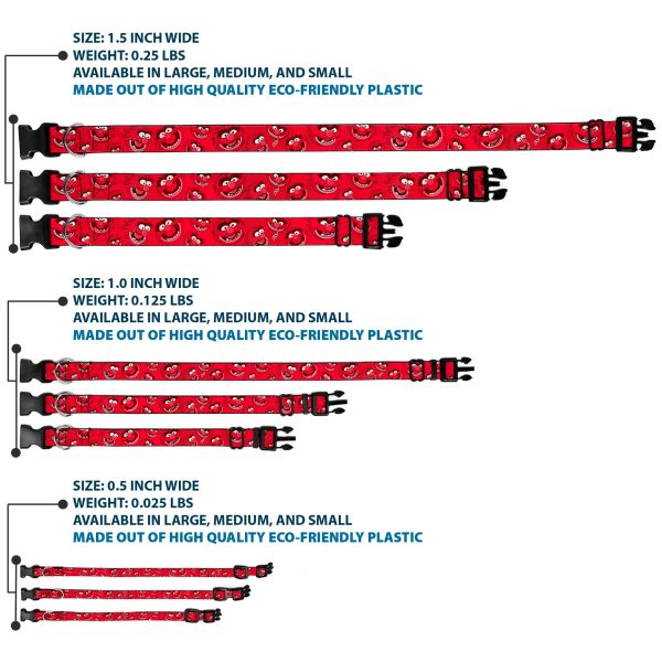 Plastic Clip Collar - Animal Expressions Scattered Reds Supply - Image 3