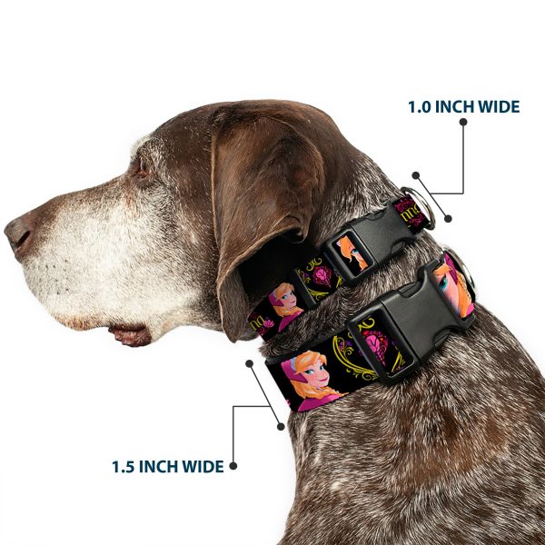 Plastic Clip Collar - ANNA Poses Anna Monogram Heart Cameo Pinks Yellow For Discount - Image 2