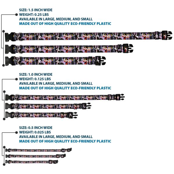 Plastic Clip Collar - 5-Disney Villains Stacked Online Hot Sale - Image 3