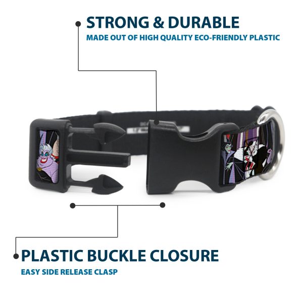 Plastic Clip Collar - 5-Disney Villains Stacked Online Hot Sale - Image 4