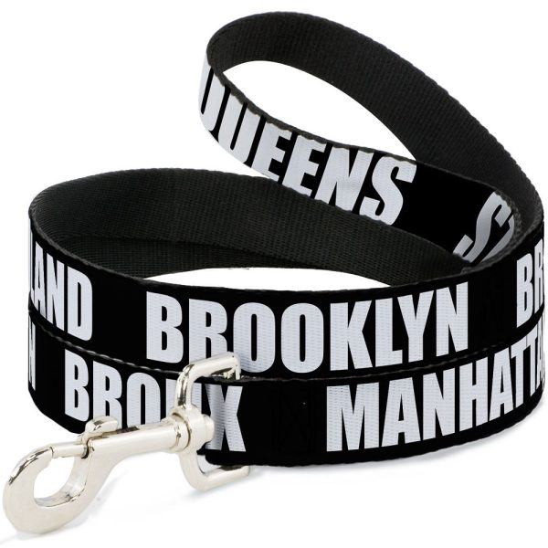 Dog Leash - New York s Five Burroughs Bold Black White Hot on Sale