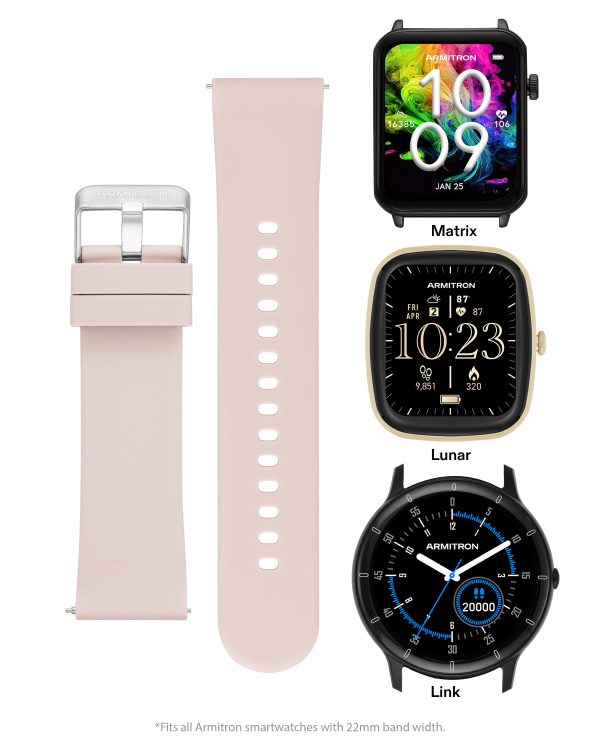 Armitron Connect™ Smooth Silicone Band | 22mm Fashion