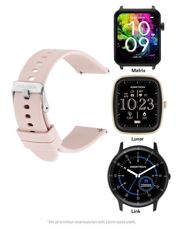 Armitron Connect™ Smooth Silicone Band | 22mm Fashion - Image 2